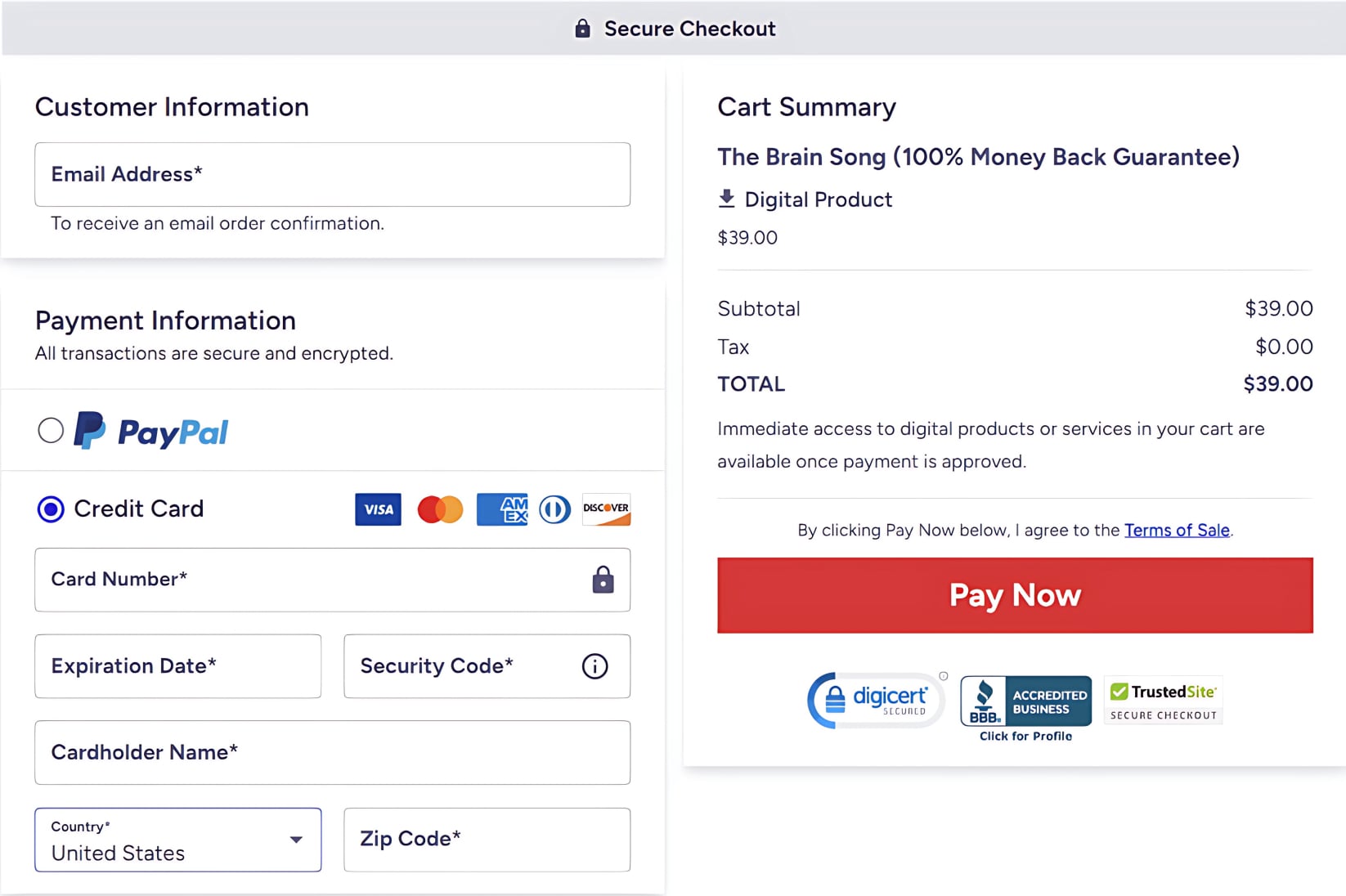 The Brain Song-pricing-1