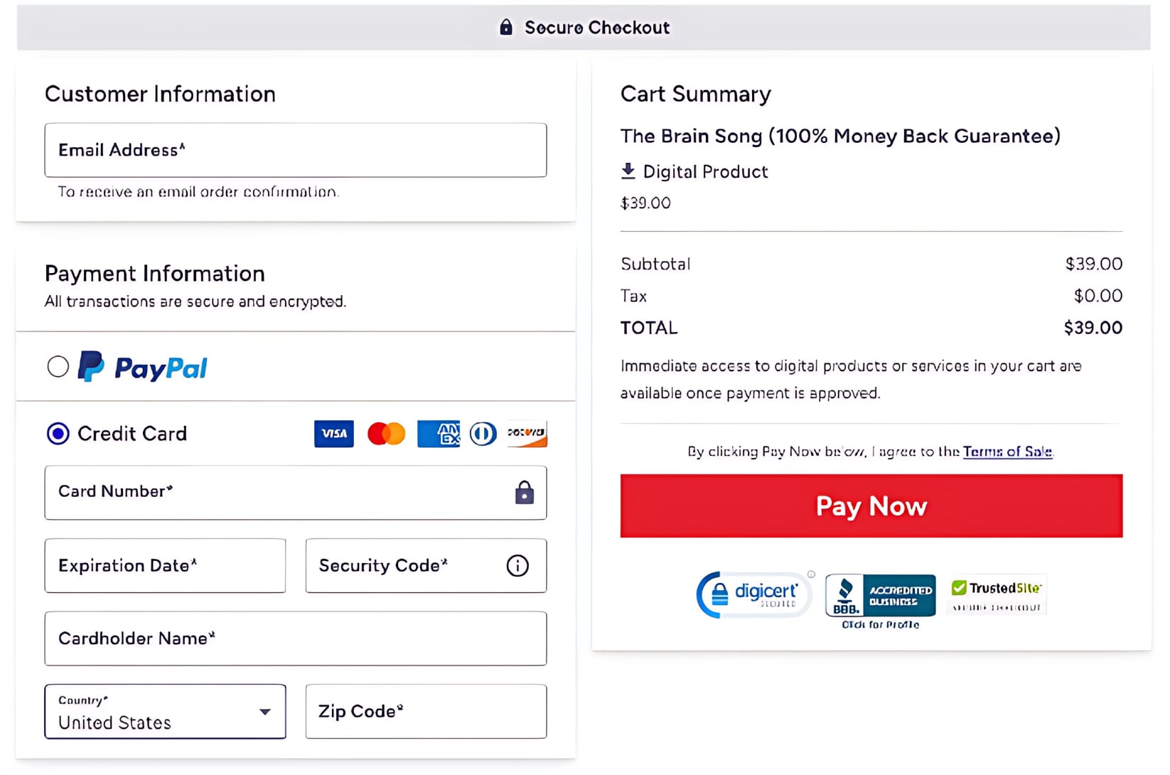 The Brain Song-pricing-1